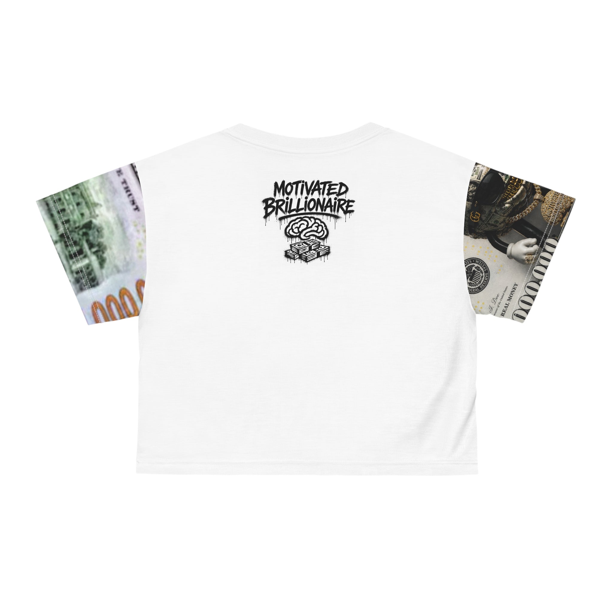 Motivated Brillionaire Boss Lady Crop Tee