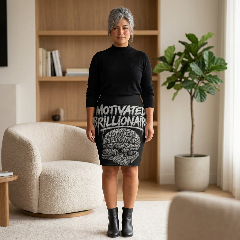 MOTIVATED BRILLIONAIRE BO$$ LADY SKIRT