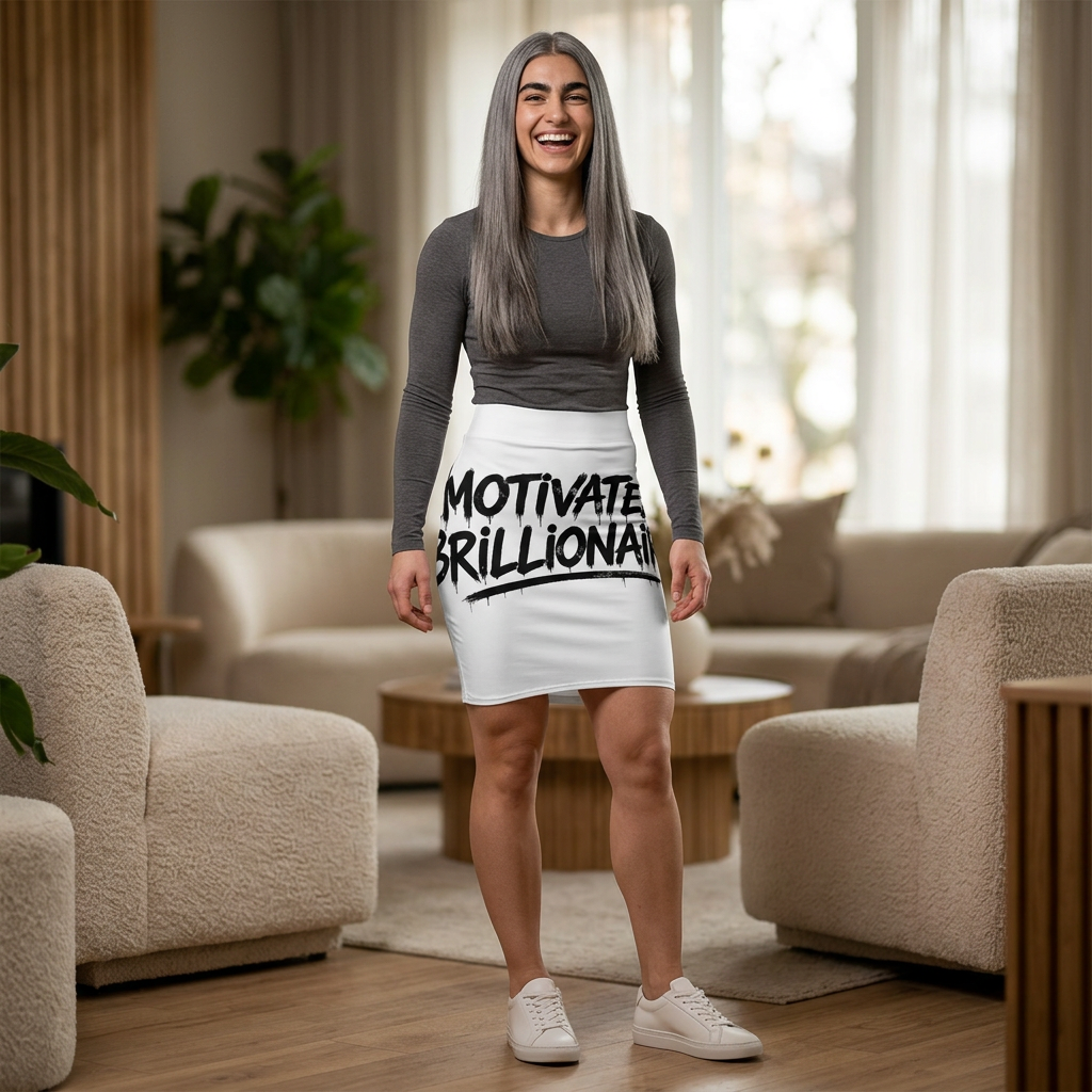 MOTIVATED BRILLIONAIRE BO$$ LADY SKIRT