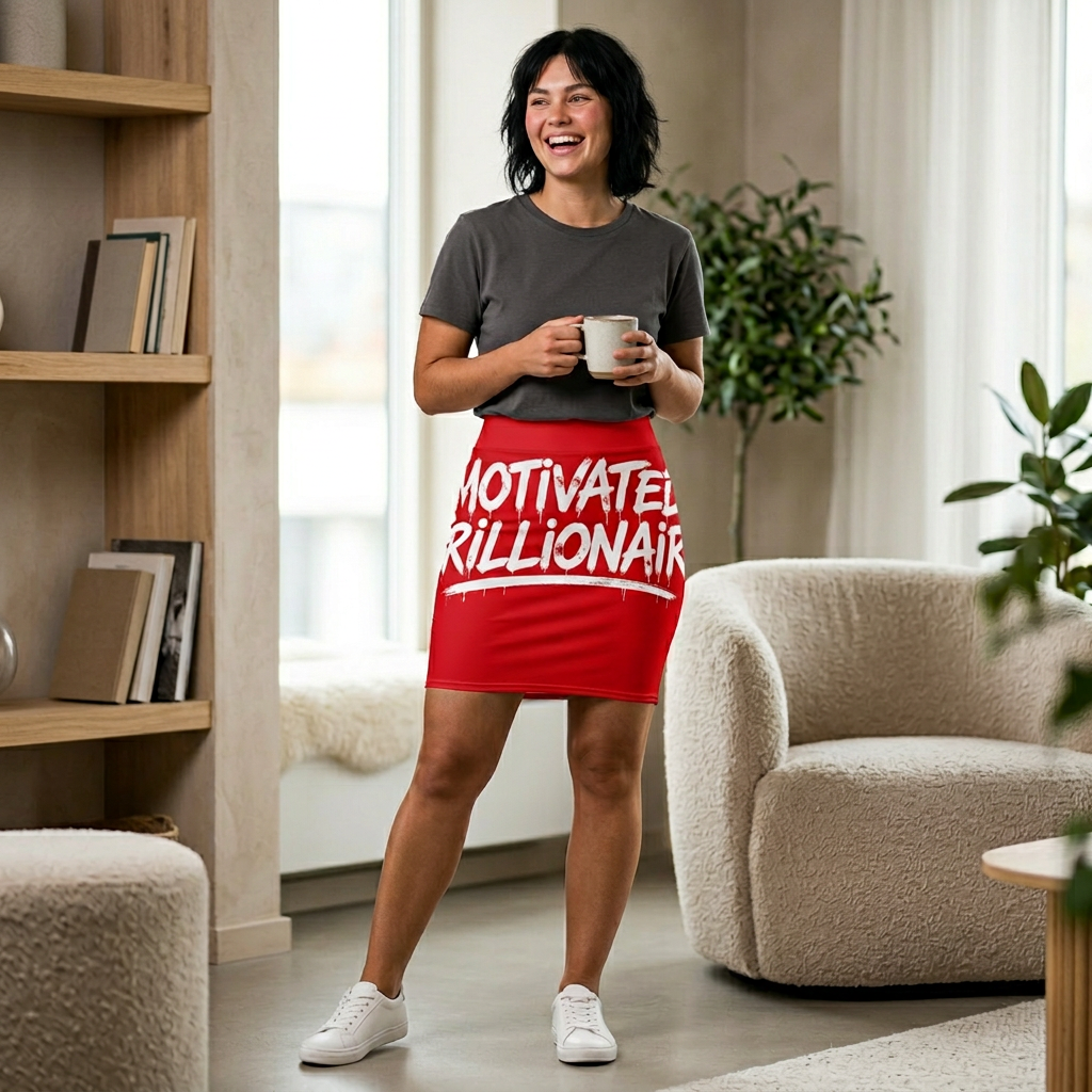 MOTIVATED BRILLIONAIRE BO$$ LADY SKIRT