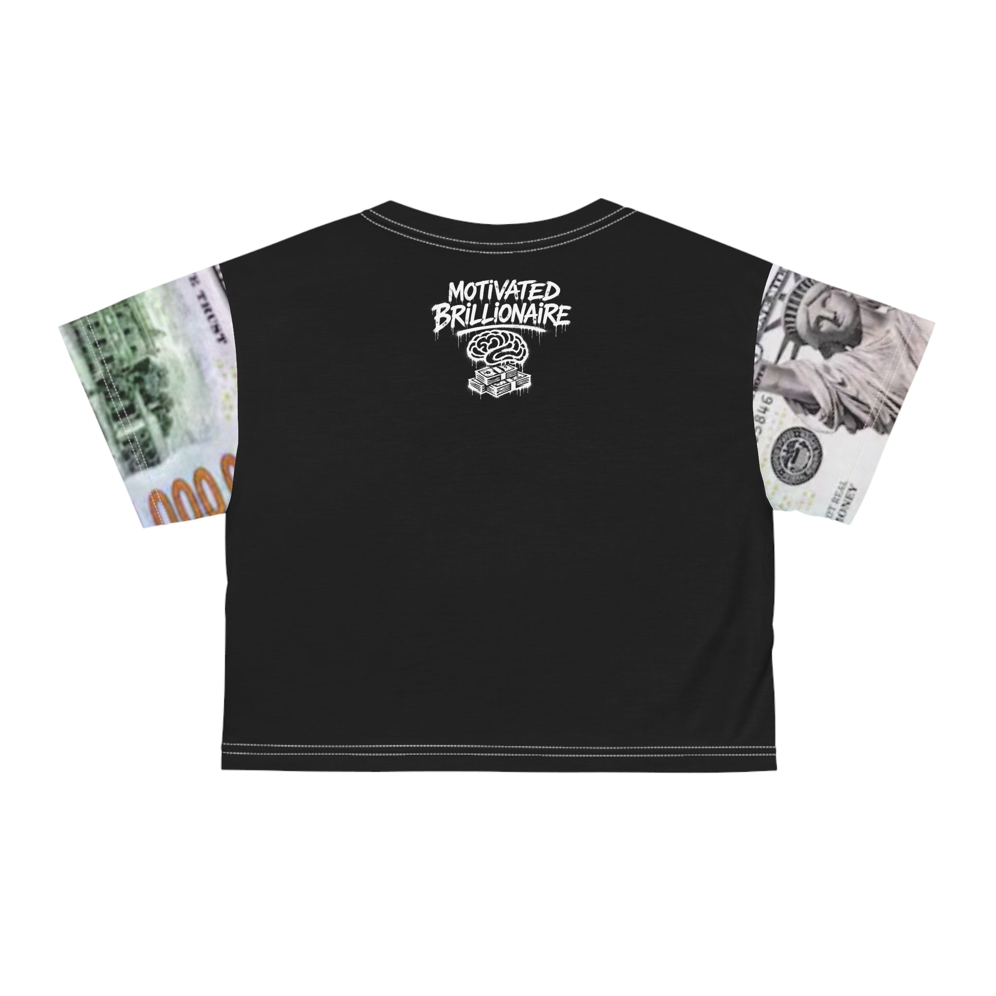 MOTIVATED BRILLIONAIRE BO$$ Lady Crop Tee