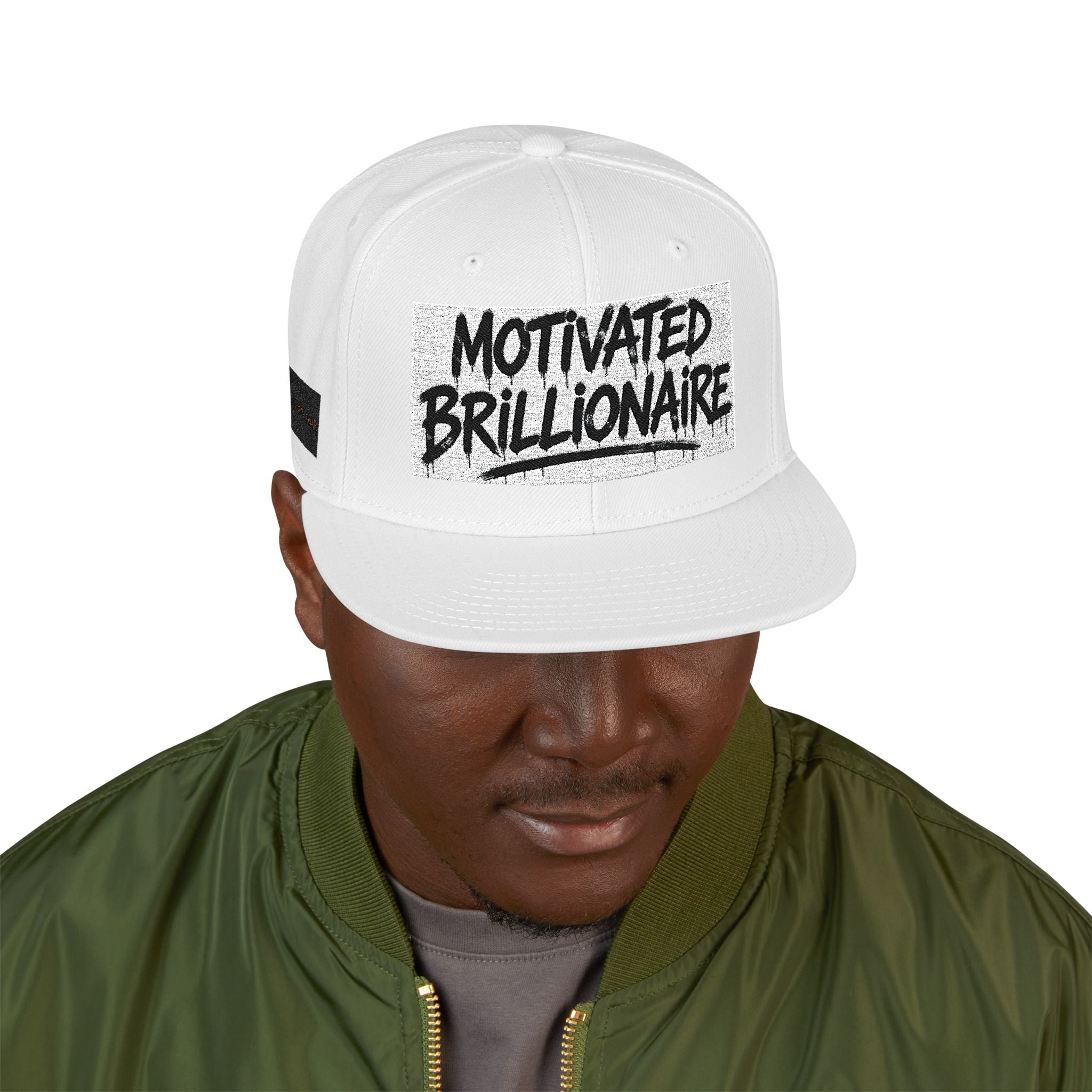 Motivated Brilliantaire O.G. Snapback Cap — Embroidered Signature Logo
