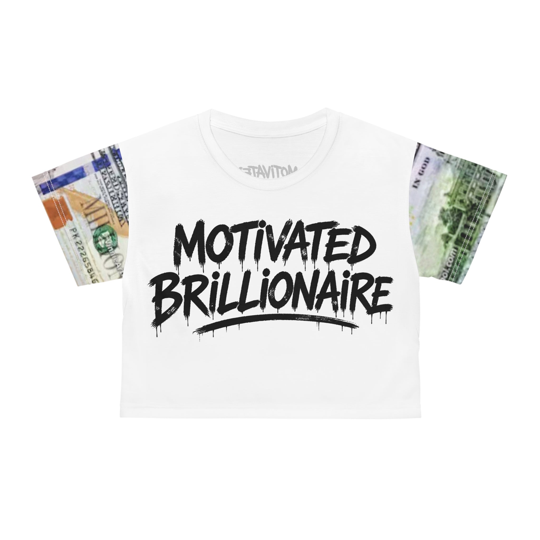 Motivated Billionaire Crop Tee