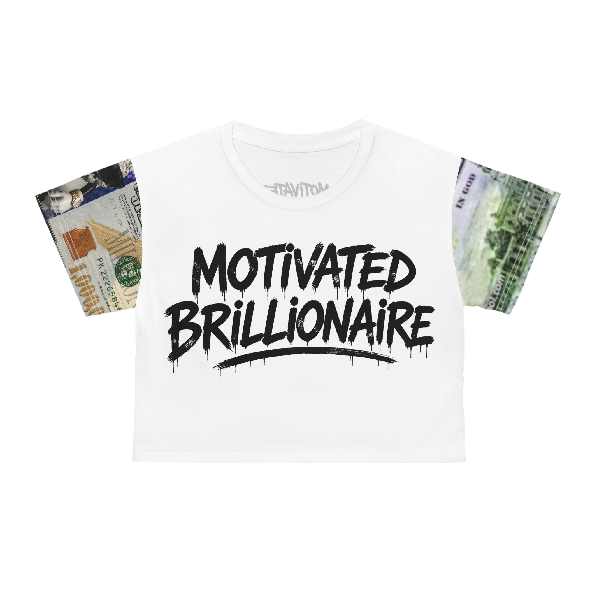 Motivated Brillionaire Boss Lady Crop Tee