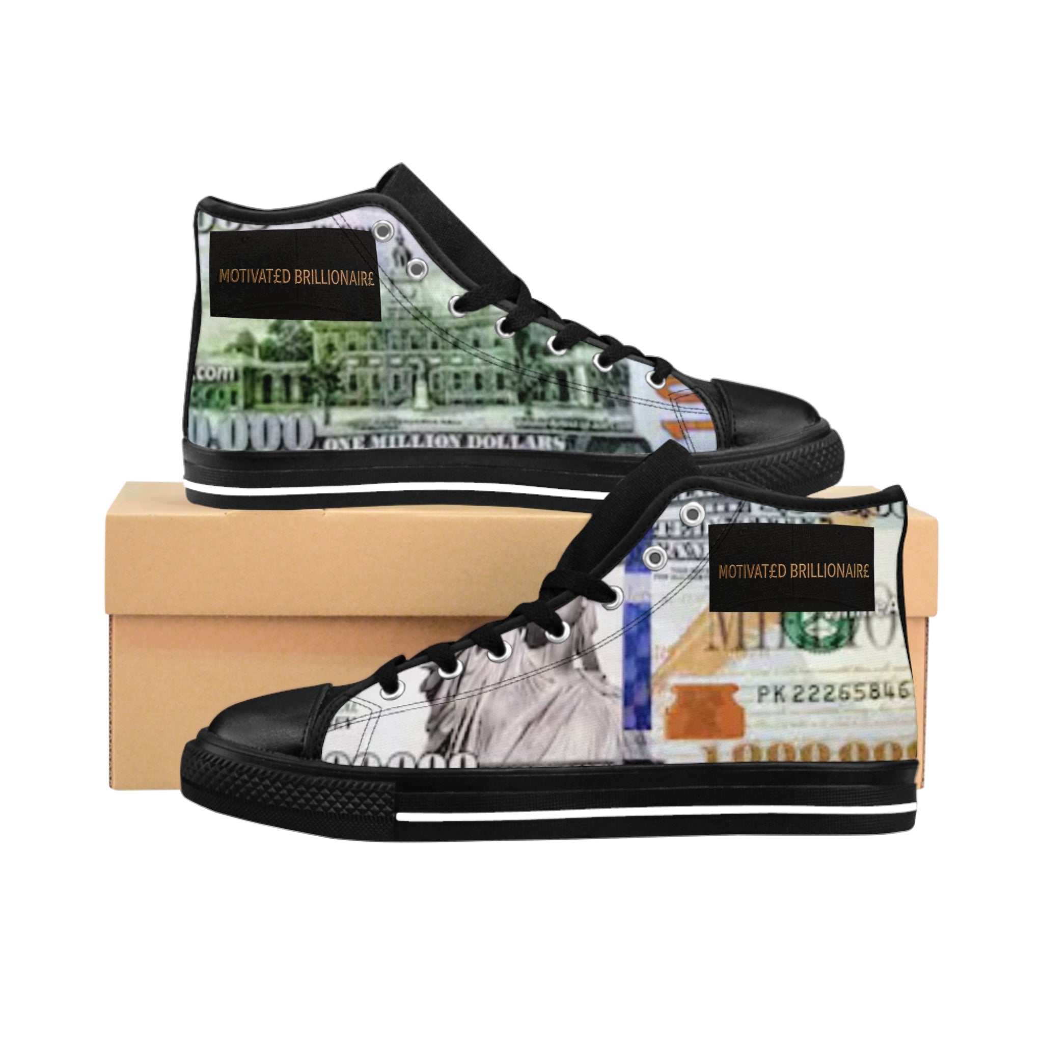 Motivated Brillionaire 'Stepping in Success' High Top Sneakers