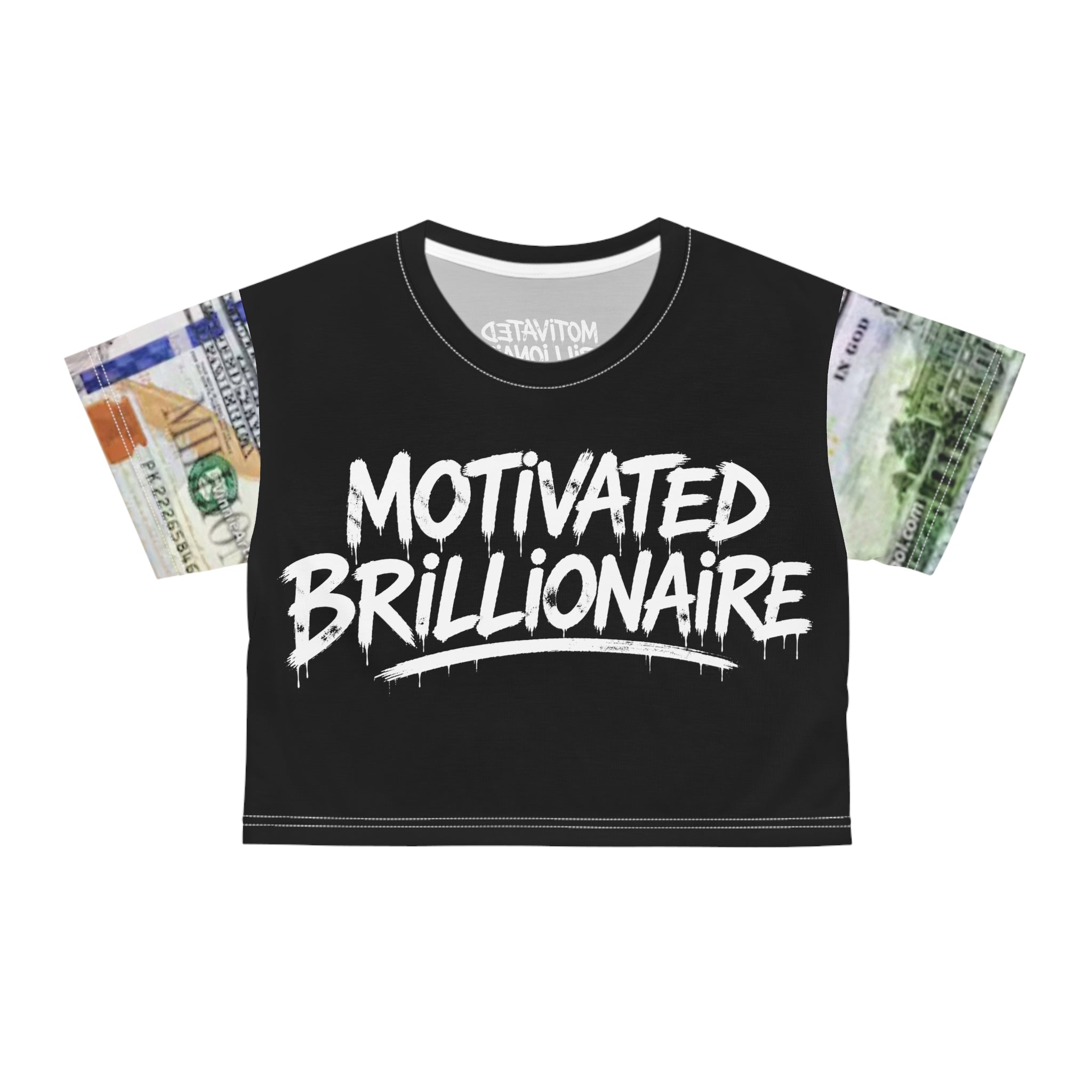 MOTIVATED BRILLIONAIRE BO$$ Lady Crop Tee